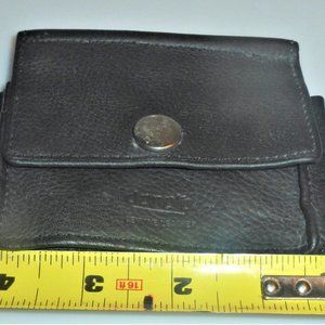 Donoro Genuine Men's LEATHER Wallet Coin Pouch Leather Coin Holder Change Purse